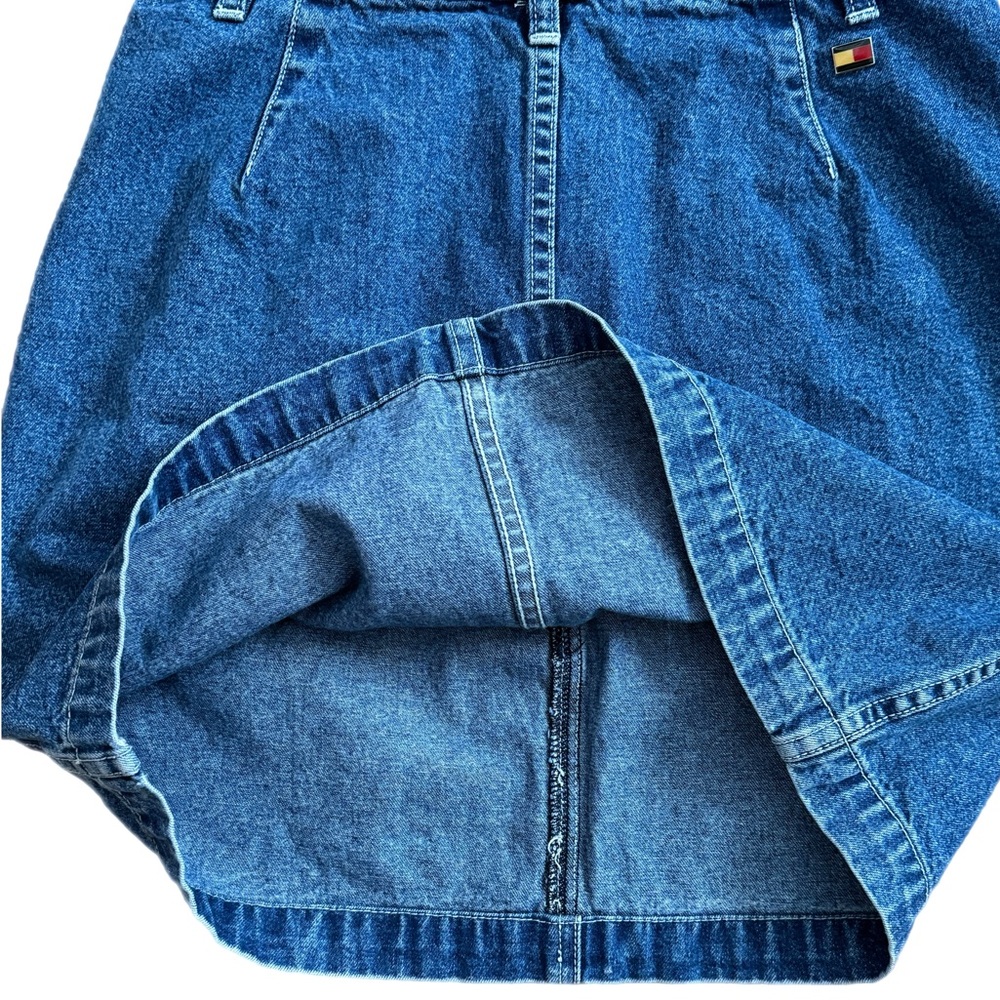 90's Tommy Hilfiger Denim Skirt | Tommy Hilfiger | 90s skirt Logo waist band - Picture 5 of 8